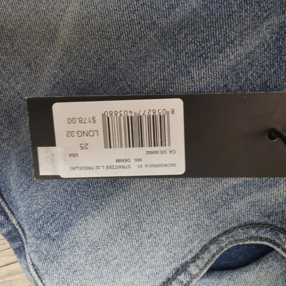 NWT, Diesel "Straitzee" faded jeans, 25x32 - Picture 3 of 5